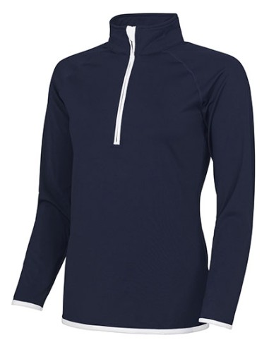 AWD-JC036-Womens Cool 1/2 Zip Sweat